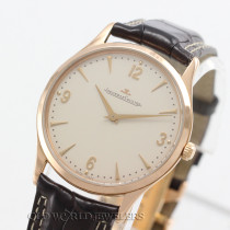 Jaeger LeCoultre Master Ultra Thin Ref 172.2.79.S 18K Rose Gold Ivory